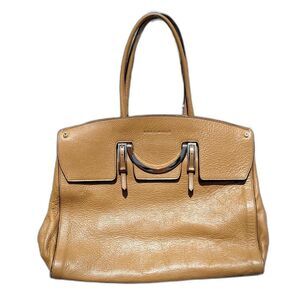 COCCINELLE Large Pebbled Leather Shoulder Bag w/Goldtone Hardware